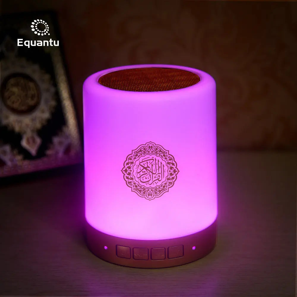Islamic Quran Bluetooth Speaker – Portable Audio Device with Remote Control, Surround Sound & 6 LED Lights Zyloraglobal